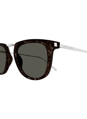 SAINT LAURENT 男士眼镜 SL753002 CO 黑色 徽标太阳镜