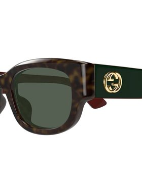 GUCCI 女士眼镜 GG1667SK002 AW2025 古驰绿色太阳镜