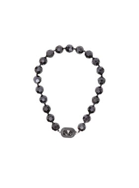 VALENTINO 女士手链手镯 WJ0AV5GDJEDM SS2025 黑色 椭圆形项链