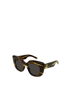 1h可退 GUCCI 女士眼镜 GG2030S003 SS2026 花色 几何框太阳镜