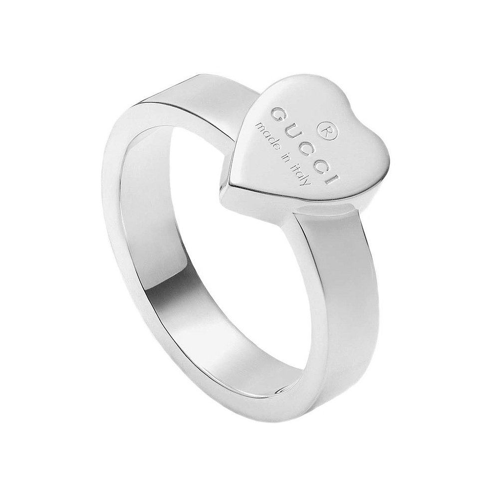 香港直邮gucci纯银心形戒指 天猫国际香港直购戒指/指环