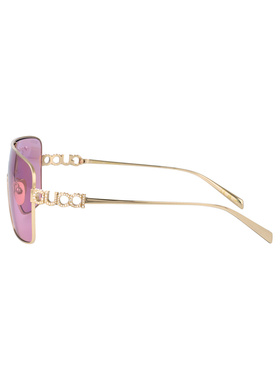 GUCCI 女士太阳镜 GG1936S005 AW2025 粉红色 几何框太阳镜古驰