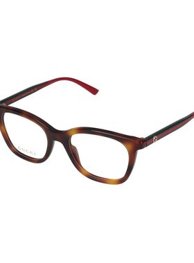 GUCCI 女士眼镜 GG1864O002 SS2025 古驰 棕色方框平光镜