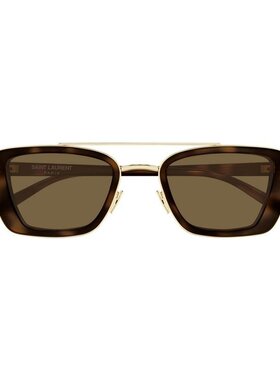 SAINT LAURENT 男士眼镜 SL825002 CO 棕色 矩形太阳镜