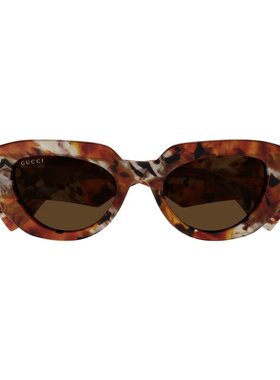 GUCCI 男士眼镜 GG2007S002 AW2025 棕色 全框太阳镜古驰