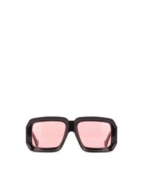 LOEWE 男士太阳镜 LW40064U01Y01Y SS2024 粉红色 黑色logo标志太
