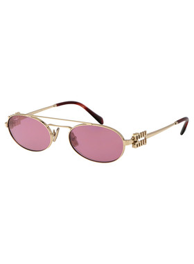 MIU MIU 女士太阳镜 0MU54ZSZVN50D SS2025 金色