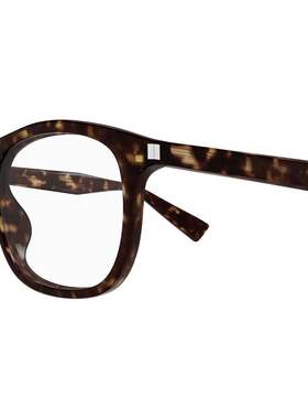 SAINT LAURENT 男士眼镜 SL811002 AW2025 深棕色 矩形镜框