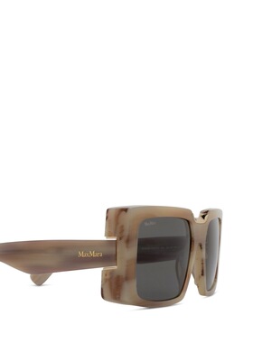 1h可退 MAX MARA 女士眼镜 MM012460A CO 灰色 方形太阳镜