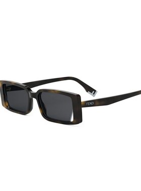 FENDI 女士眼镜 FE40164I52A AW2025 黑色 全框太阳镜