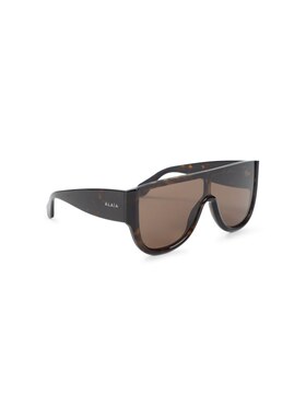 ALAIA 女士眼镜 AA0087S002 CO 棕色 几何框太阳镜