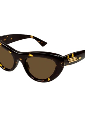 BOTTEGA VENETA 女士眼镜 BV1282S002 SS2025黑色太阳镜配饰