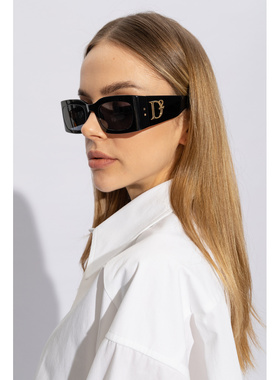 DSQUARED2 女士太阳镜 D20109S0807BLACK CO 黑色 Sunglasses