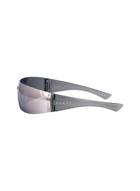 GUCCI 男士眼镜 GG1958S003 AW2025 白色 无框太阳镜古驰