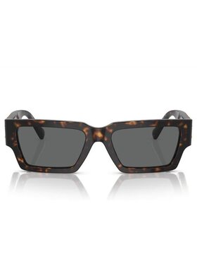 1h可退 VERSACE 男士太阳镜 VE445910887 AW2025 灰色 方形印花太