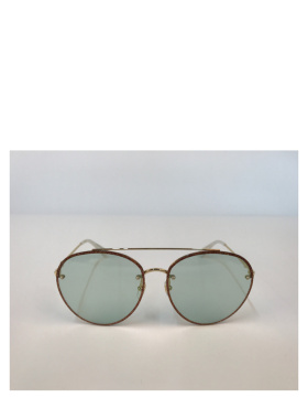 GUCCI 女士眼镜 GG0351SMETAL005 SS2022 灰色 飞行员经典太阳镜