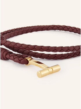 1h可退 TOM FORD 男士手链手镯 100161335518000 CO 褐色 Leather