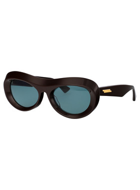 BOTTEGA VENETA 女士眼镜 BV1284S004 SS2024黑色太阳镜配饰