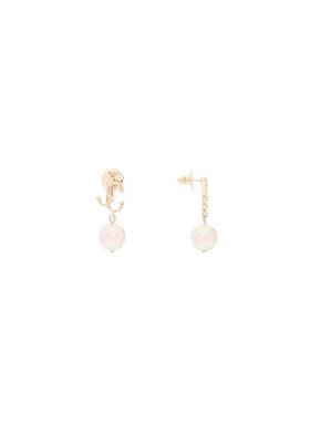 JIMMY CHOO 女士项链 JCPEARLEARRINGDXQGOLDW SS2026珍珠吊坠