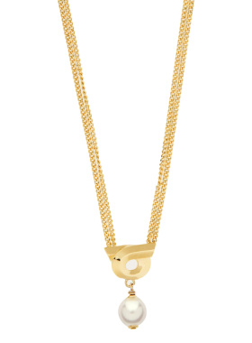 SALVATORE FERRAGAMO 女士珍珠吊坠项链 776607760782OROPERLE