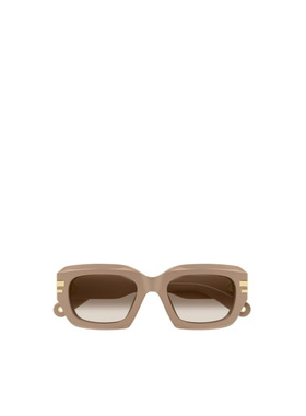1h可退 CHLOÉ 女士眼镜 CH0256S005 SS2025 花色 矩形框太阳镜