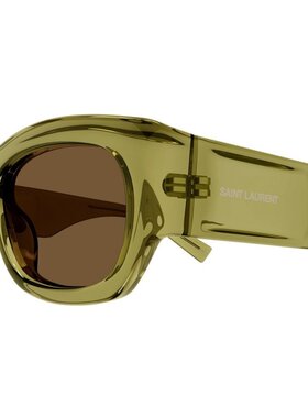 SAINT LAURENT 女士眼镜 SL713004 CO 绿色 徽标太阳镜