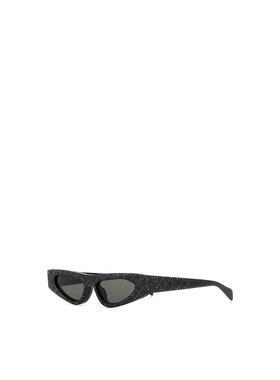 GUCCI 女士眼镜 810959J07411012 AW2024 黑色 Embellished aceta