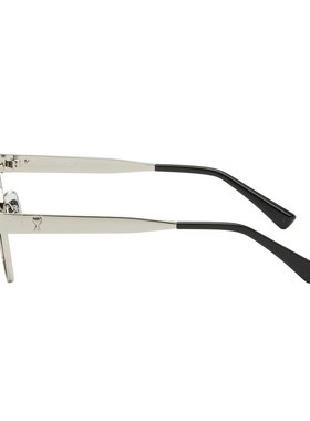 1h可退 潮奢 Ami Paris 女士 银色 Stainless Steel 75007 太阳镜