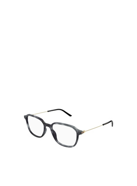 1h可退 GUCCI 男士太阳镜 GG1576O003 SS2024 黑色 徽标平光镜