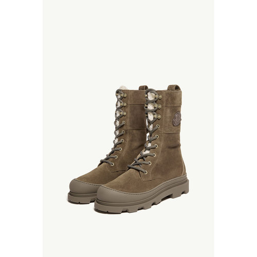 奢淘 Moncler Vera 高筒系带靴 女厚底鞋 L209B4F00100M7542 - 图1