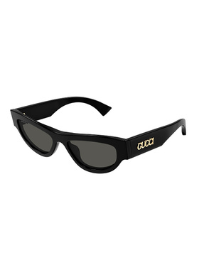 GUCCI 女士太阳镜 GG1834S001 AW2025 古驰 黑色几何太阳镜