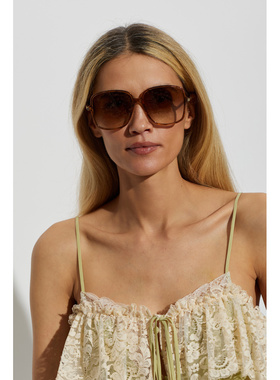 CHLOÉ 女士太阳镜 CH0396S0003 CO 棕色 Sunglasses