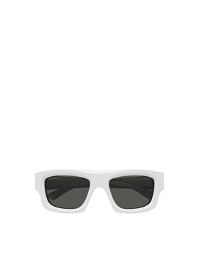GUCCI 男士太阳镜 GG1926S007 SS2025 古驰 白色矩形太阳镜