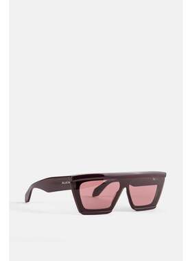 ALAIA 女士太阳镜 AA0104S003BURGUNDY SS2026 酒红色