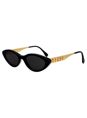 FENDI 女士太阳镜 FE40202I01A SS2026 黑色 几何框太阳镜