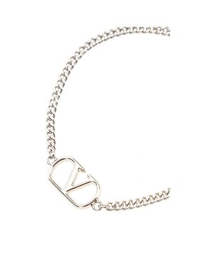 1h可退 潮奢 valentino 华伦天奴 男士 VLogo 簽名鍊式手鍊 7Y2J0