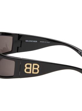 Balenciaga 巴黎世家 男士 黑色 Sunset 太阳镜 BB0458S001BLACKB