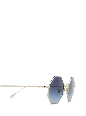 GUCCI 男士眼镜 GG1814S003 SS2025 蓝色几何框 古驰太阳镜