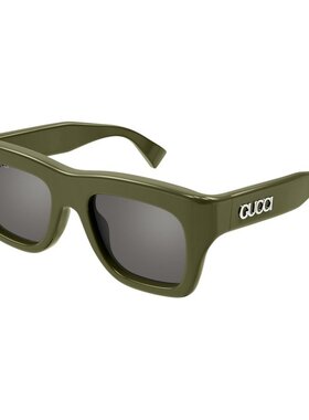 GUCCI 男士眼镜 GG1811S004 AW2025 绿色 矩形太阳镜古驰