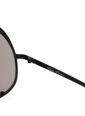 潮奢 rick owens 瑞克 欧文斯 女士 黑色太阳眼镜 RG0000006GBLKG