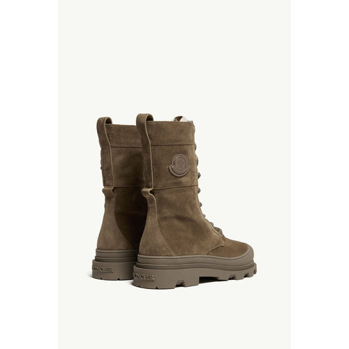 奢淘 Moncler Vera 高筒系带靴 女厚底鞋 L209B4F00100M7542 - 图0