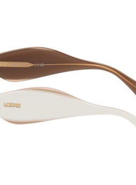 LOEWE 罗意威 男士 白色 Signature 太阳镜 LW40198U5325E1923373