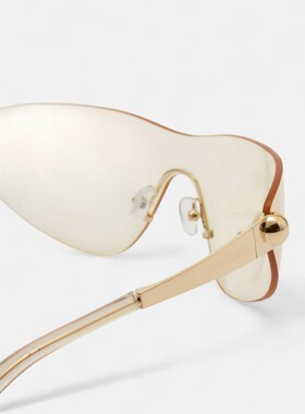 SPORTMAX 女士太阳镜 2522806037002 SS2025 金色【付后1h可退】