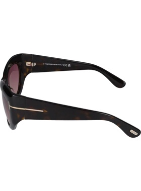 1h可退 TOM FORD 女士眼镜 FT106552T AW2025 粉红色 猫眼形框太