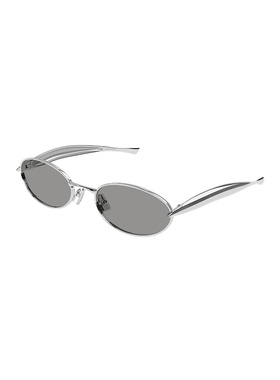 BOTTEGA VENETA 男士太阳镜 BV1386S007 SS2026 银色配饰