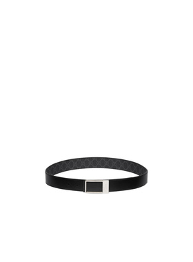 GUCCI 男士手链手镯 82072492TIC1000 AW2025 黑色 矩形扣双面腰