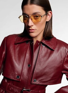 Fendi 芬迪 女士 天蓝色领航员太阳眼镜