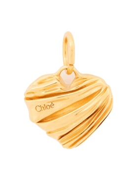 CHLOÉ 女士项链 CH26AK253CB79DA AW2026 金色 黄褶皱心形吊坠