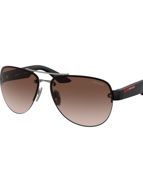 PRADA 男士太阳镜 PS55YS5AV02P AW2025 黑色 几何框太阳镜