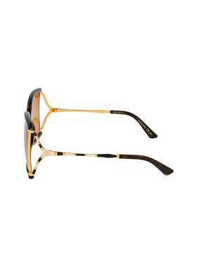 GUCCI 女士眼镜 GG0592S003 SS2023 棕色 GUCCI WOMEN'S GG0592S0